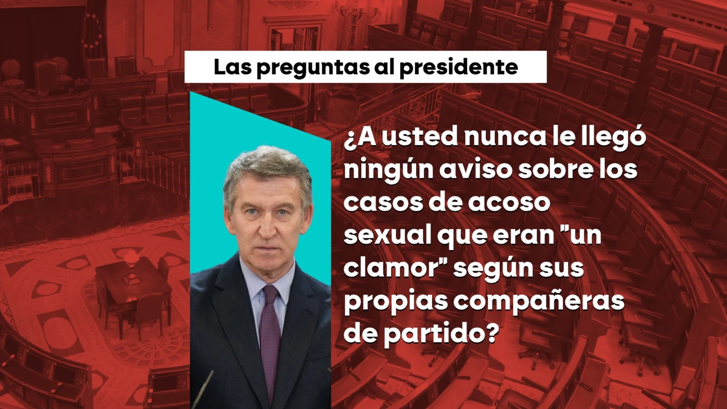Feijóo buscará poner sobre las cuerdas a Sánchez con 50 preguntas sobre la "corrupción" de su Gobierno Feijóo buscará poner sobre las cuerdas a Sánchez con 50 preguntas sobre la "corrupción" de su Gobierno