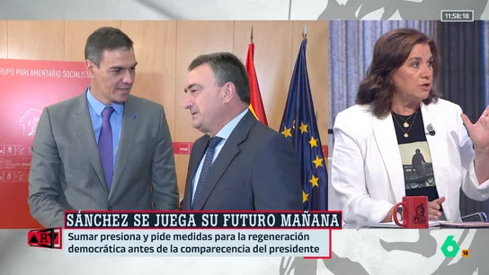 Lucía Méndez defiende que el verdadero problema de Sánchez es "con su conciencia": "Nadie le va a presionar para que haga nada" Lucía Méndez defiende que el verdadero problema de Sánchez es "con su conciencia": "Nadie le va a presionar para que haga nada"