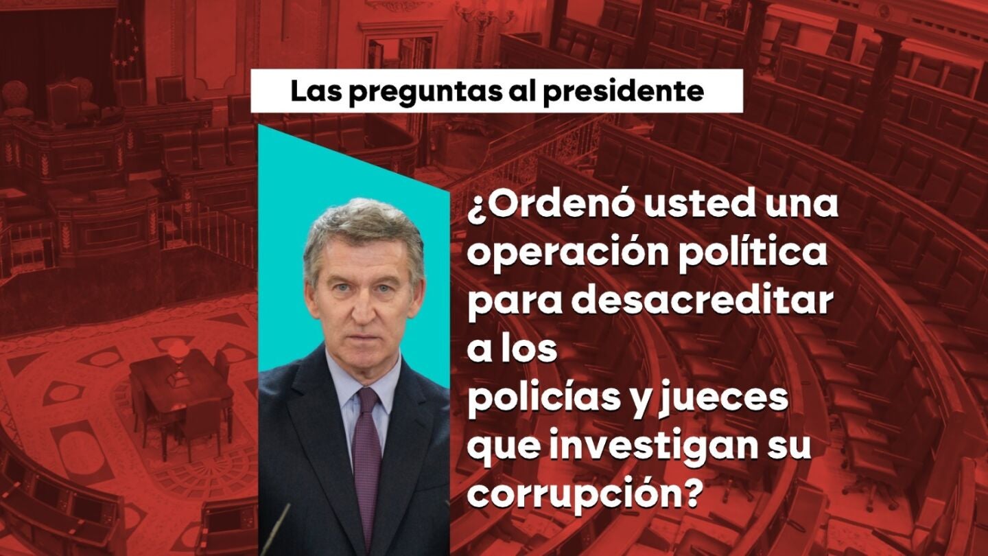 Feijóo buscará poner sobre las cuerdas a Sánchez con 50 preguntas sobre la "corrupción" de su Gobierno