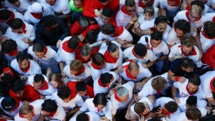 Mozos, preparados para correr los encierros de San Ferm&iacute;n