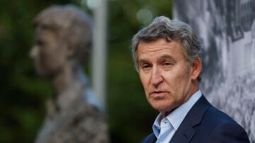 El presidente del Partido Popular (PP), Alberto N&uacute;&ntilde;ez Feij&oacute;o, durante un acto por el 28&ordm; aniversario del secuestro asesinato de Miguel &Aacute;ngel Blanco.