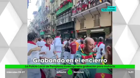 Prohibido grabar imágenes desde dentro del encierro de San Fermín Prohibido grabar imágenes desde dentro del encierro de San Fermín