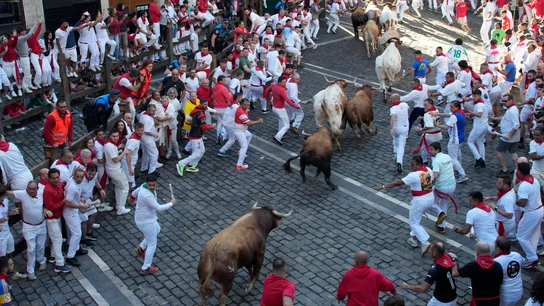Así ha sido el tercer encierro de San Fermín 2025: el debut de los Núñez Álvarez Así ha sido el tercer encierro de San Fermín 2025: el debut de los Núñez Álvarez