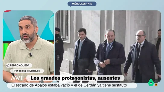 Pedro Águeda: "En mi lista de cosas que me escandalizan, que Ábalos no haya ido al Congreso no me parece de las peores" El exministro socialista no ha acudido a la última sesión del Congreso de los Diputados en la que Pedro Sánchez ha comparecido para hablar sobre los casos de corrupción que han salpicado su partido.