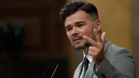 Gabriel Rufián en el Congreso. Gabriel Rufián en el Congreso.