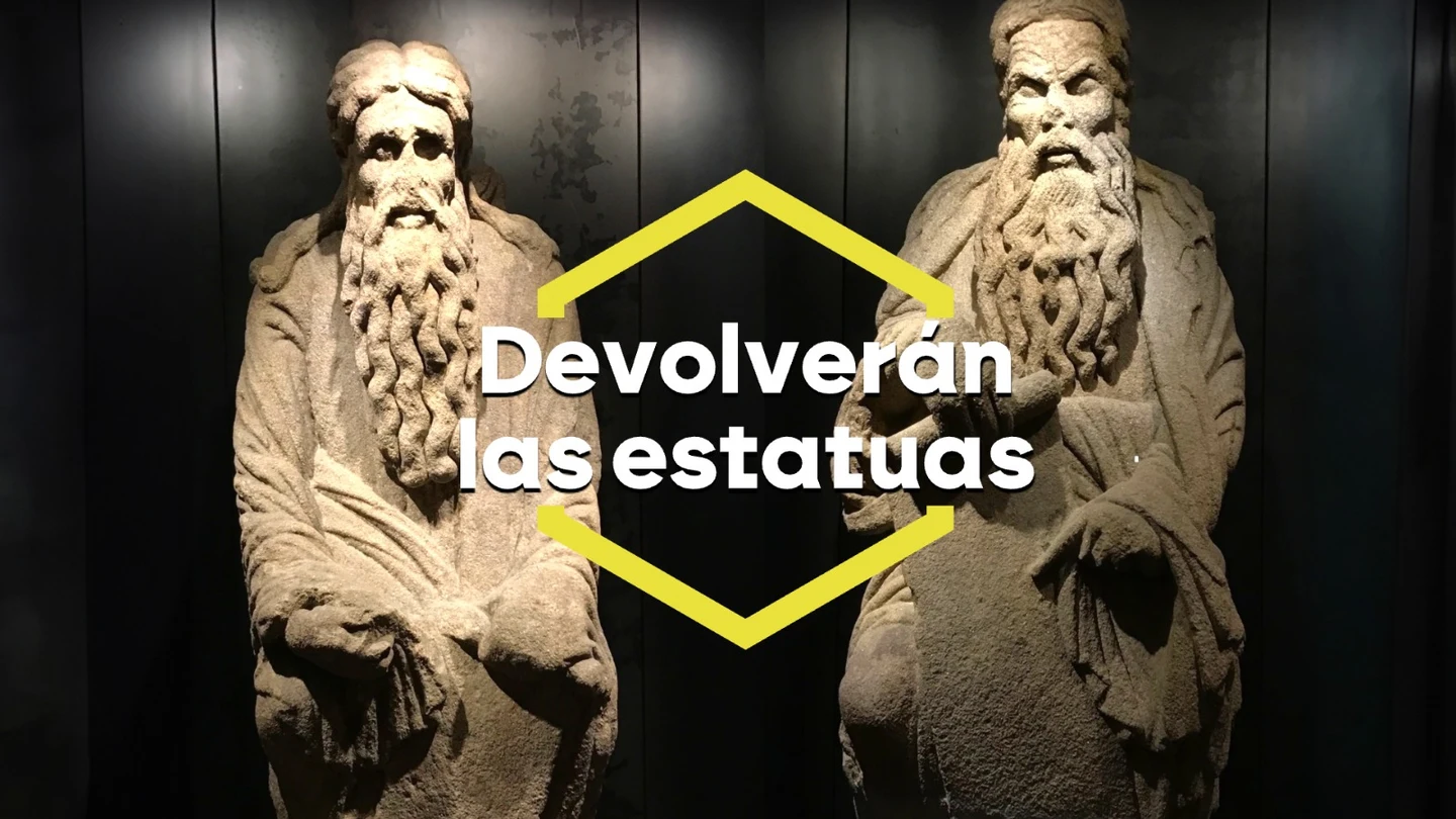 Los Franco, tras ser condenados, aceptan devolver las estatuas que se llevaron del Pórtico de la Gloria de la catedral de Santiago Los Franco, tras ser condenados, aceptan devolver las estatuas que se llevaron del Pórtico de la Gloria de la catedral de Santiago