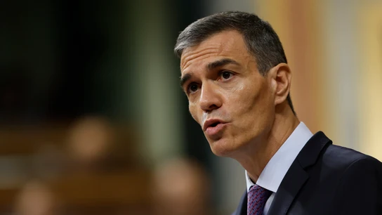El presidente del Gobierno, Pedro Sánchez, en una imagen de archivo El presidente del Gobierno, Pedro Sánchez interviene en el pleno del Congreso de los Diputados este miércoles. EFE/Mariscal