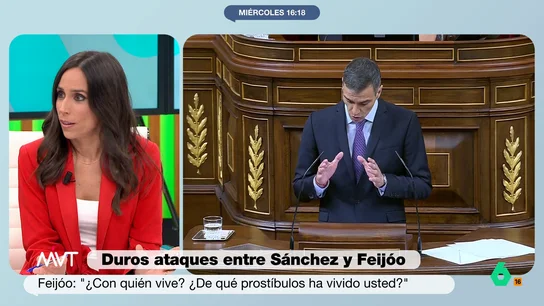 PIlar Velasco, sobre las palabras de Feijóo a Sánchez: "Ha sido un discurso sucio y traspasa una frontera desconocida" La periodista indica que se ha citado muchas veces durante las sesiones de control del Congreso de los diputados la relación del líder popular con el narcotraficante Marcial Dorado.