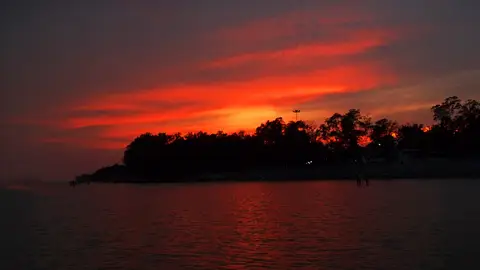Atardecer en Chandipur Atardecer en Chandipur