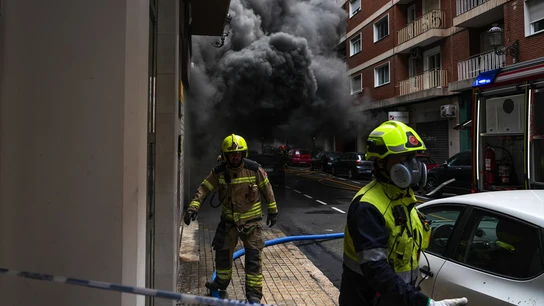 Incendio en Valencia. Incendio en Valencia.