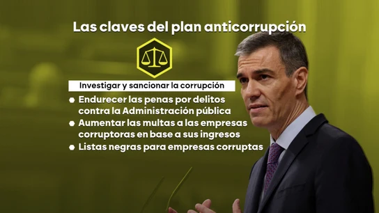 Así es el plan anticorrupción de Sánchez: una agencia independiente, auditorías externas, listas negras y protección a los denunciantes Así es el plan anticorrupción de Sánchez: una agencia independiente, auditorías externas, listas negras y protección a los denunciantes