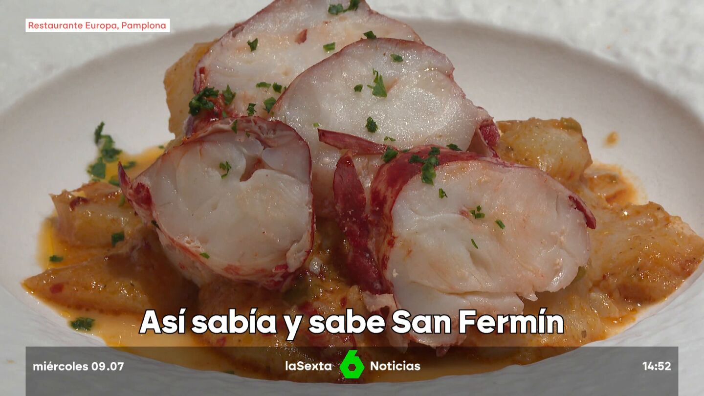 Un menú de alta cocina para San Fermín