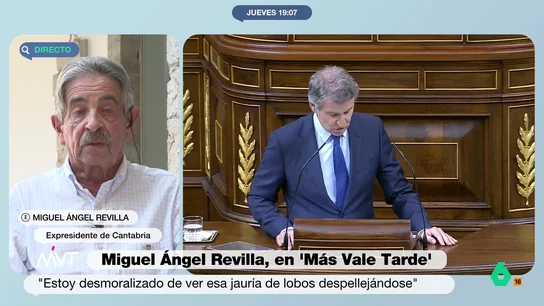Miguel Ángel Revilla, "avergonzado" ante el debate de ayer entre Sánchez y Feijóo: "Me dan ganas de apagar la televisión" Miguel Ángel Revilla critica duramente en Más Vale Tarde el debate de ayer entre Sánchez y Feijóo: "Es una jauría de lobos o perros despellejándose simplemente por mantener su situación", comenta en este vídeo.