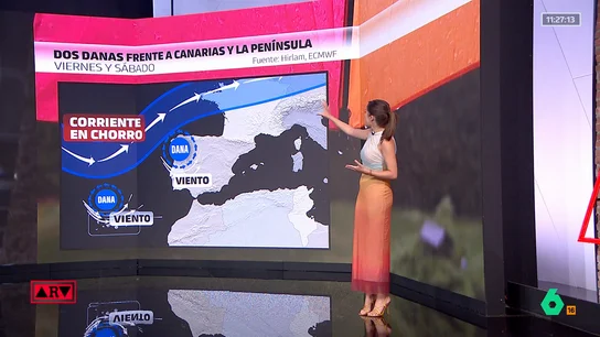 Cambio radical de tiempo: dos DANAs en camino y bajada brusca de temperaturas en pleno verano Cambio radical de tiempo: dos DANAs en camino y bajada brusca de temperaturas en pleno verano