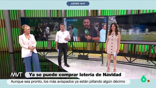 Cristina Pardo estalla contra Javier Bastida: "No podemos empezar con los dramas de la Lotería de Navidad en julio" El reportero conecta con Más Vale Tarde desde la administración de Lotería de doña Manolita ya que, como anuncia, ya se pueden comenzar a comprar los décimos de la Lotería de Navidad.