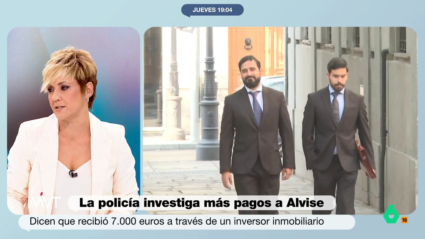 Cristina Pardo, sobre Alvise Pérez: "Los de 'cuando yo llegue, ya verás', son los peores" El fundador de Se acabó la fiesta habría recibido más de 10.000 euros de un empresario del sector inmobiliario. El dinero ha llegado a través de sociedades instrumentales y se sospecha que podría ser objeto de blanqueo.