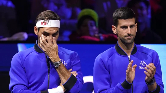 Roger Federer y Novak Djokovic Roger Federer y Novak Djokovic