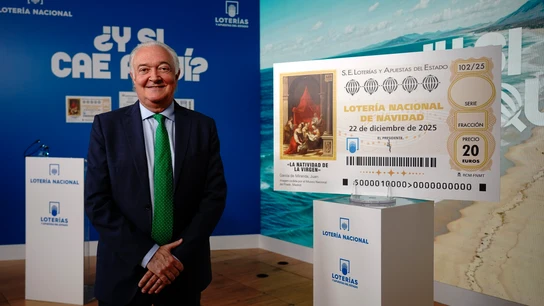 Jesús Huerta, en la presentación de la campaña de la Lotería de Navidad de 2025 Jesús Huerta, en la presentación de la campaña de la Lotería de Navidad de 2025