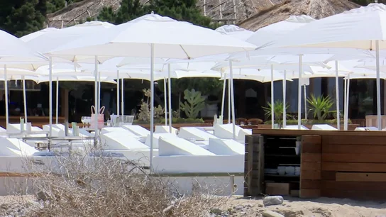 Imagen de un beach club de Ibiza Imagen de un beach club de Ibiza