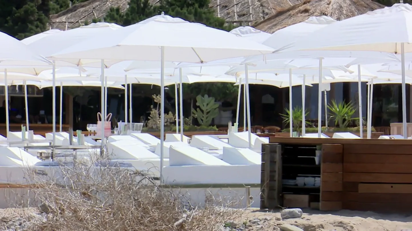 Imagen de un beach club de Ibiza Imagen de un beach club de Ibiza