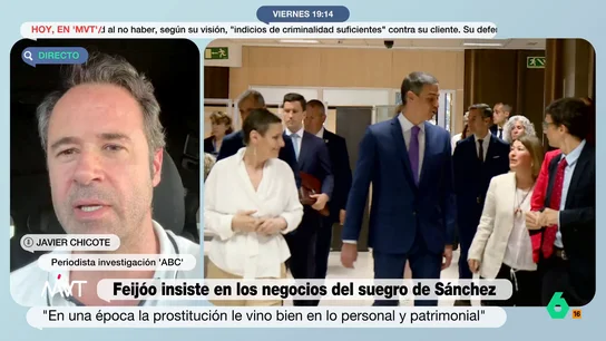 Javier Chicote explica la intrahistoria de los negocios del suegro de Pedro Sánchez: "Fue Villarejo el que lo descubre" Javier Chicote, que ya informó en 2021 sobre los negocios del suegro de Pedro Sánchez, explica en este vídeo en qué consistían esas saunas y cómo el excomisario Villarejo quiso usarlo para "matar políticamente a Sánchez".