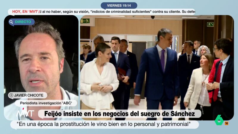 Javier Chicote explica la intrahistoria de los negocios del suegro de Pedro Sánchez: "Fue Villarejo el que lo descubre"