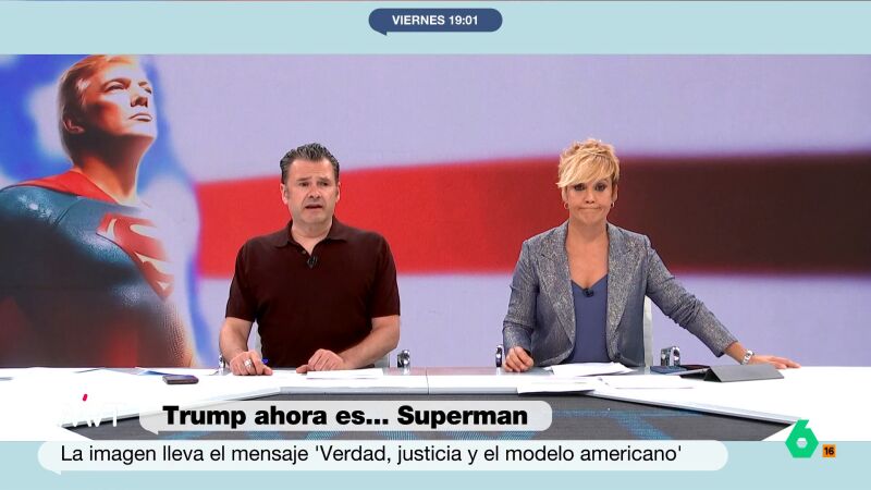 Iñaki López reacciona al "Superman Trump" que ha compartido la Casa Blanca: "Le va mejor el papel de Lex Luthor"