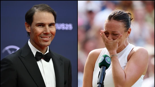 Rafa Nadal y Amanda Anisimova Rafa Nadal y Amanda Anisimova