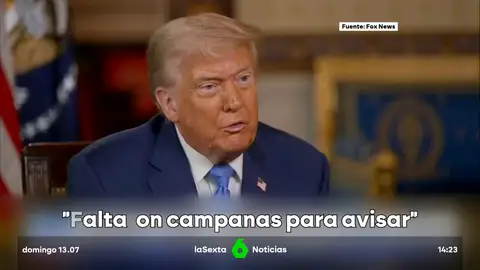 Trump propone usar "campanas" para alertar por inundaciones tras la tragedia en Texas Trump propone usar "campanas" para alertar por inundaciones tras la tragedia en Texas