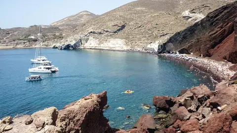 Red Beach en Santorini Red Beach en Santorini