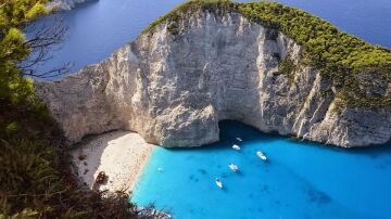 Playa del Naufragio (Nafagio) en Grecia