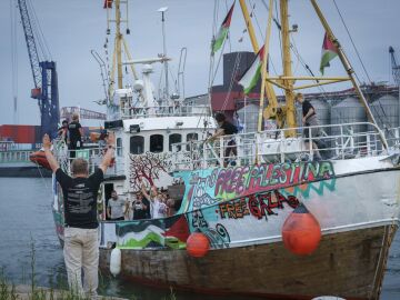 El buque 'Handala' de la Flotilla de la Libertad.