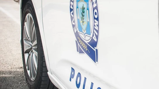 Imagen de archivo de un coche de la Policía de Atenas Imagen de archivo de un coche de la Policía de Atenas