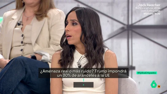 Pilar Velasco descarta que Trump tenga intención de imponer aranceles a la UE: "Si fuera real, hubiera firmado un decreto" Pilar Velasco descarta que Trump tenga intención de imponer aranceles a la UE: "Si fuera real, hubiera firmado un decreto"