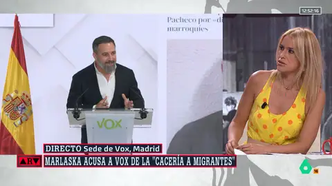 Afra Blanco señala "los autores intelectuales" de lo ocurrido en Torre Pacheco: "Abascal y Vox, Daniel Esteve, Vito Quiles y Alvise" Afra Blanco señala "los autores intelectuales" de lo ocurrido en Torre Pacheco: "Abascal y Vox, Daniel Esteve, Vito Quiles y Alvise"