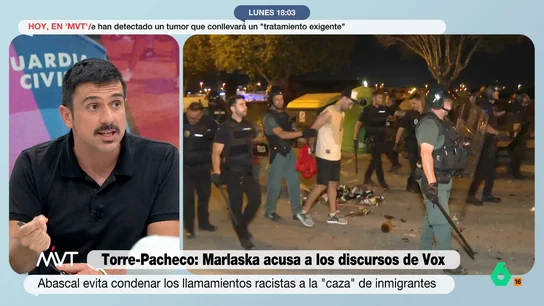 Ramón Espinar carga contra Santiago Abascal y el discurso de Vox: "No podemos callarnos más con esta gente. Deben ir a la cárcel" Ramón Espinar carga contra Santiago Abascal y el discurso de Vox: "No podemos callarnos más con esta gente. Deben ir a la cárcel"