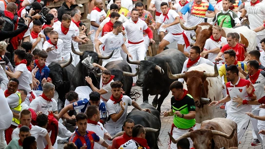 Así ha sido el último encierro de San Fermín: el más rápido de 2025, con los Miura, fugaz y limpio Así ha sido el último encierro de San Fermín: el más rápido de 2025, con los Miura, fugaz y limpio