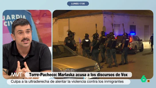 Ramón Espinar explota contra los ultras que se concentran en Torre-Pacheco: "La única forma de parar esto es multando" Ramón Espinar explota contra los ultras que se concentran en Torre-Pacheco: "La única forma de parar esto es multando"