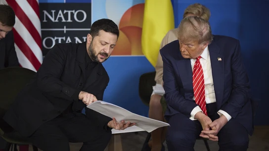 Trump y Zelenski en una imagen de archivo. Trump y Zelenski en una imagen de archivo.
