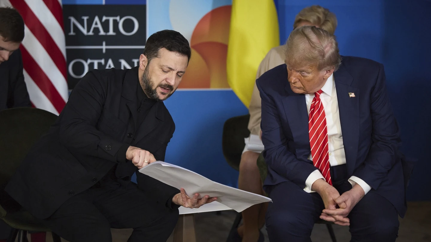 Trump y Zelenski en una imagen de archivo. Trump y Zelenski en una imagen de archivo.