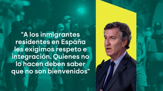 Feijóo evita vincular a los de Abascal con los discursos de odio Feijóo evita vincular a los de Abascal con los discursos de odio