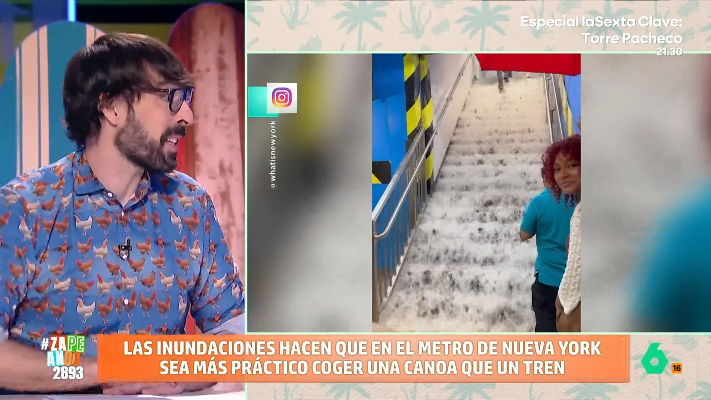La reacción de Quique Peinado al ver las inundaciones del metro de Nueva York: "Espero que las ratas sepan nadar" La reacción de Quique Peinado al ver las inundaciones del metro de Nueva York: "Espero que las ratas sepan nadar"