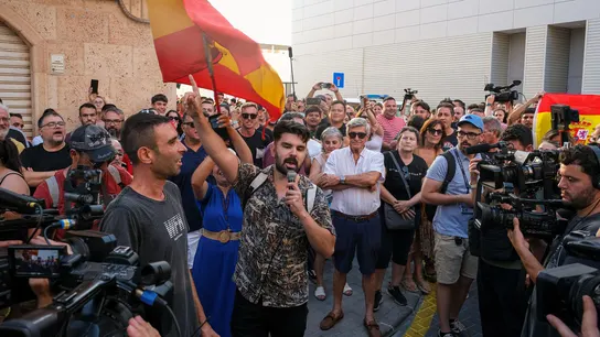 Varios influencers y agitadores de redes sociales han acudido a la concentración de este martes en Torre-Pacheco. Varios influencers y agitadores de redes sociales han acudido a la concentración de este martes en Torre-Pacheco.