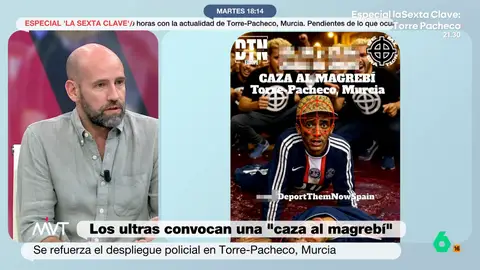 Gonzalo Miró, sobre la agresión a un joven en Torre-Pacheco: "Se recalca mucho que era español, ¿y si no lo fuera?" Gonzalo Miró, sobre la agresión a un joven en Torre-Pacheco: "Se recalca mucho que era español, ¿y si no lo fuera?"
