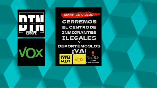 Cartel conjunto de DTN Europe y Vox. Cartel conjunto de DTN Europe y Vox.