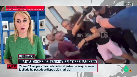 "La mayoría son de fuera de Torre-Pacheco y tienen antecedentes": Mariola Guevara habla de las personas detenidas e identificadas "La mayoría son de fuera de Torre-Pacheco y tienen antecedentes": Mariola Guevara habla de las personas detenidas e identificadas
