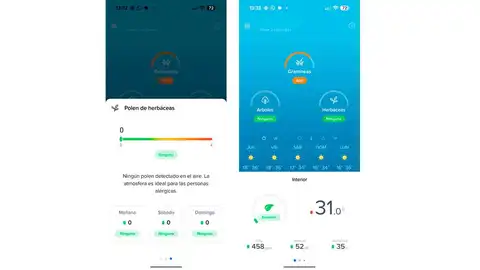 Niveles de polen en Netatmo Health Niveles de polen en Netatmo Health