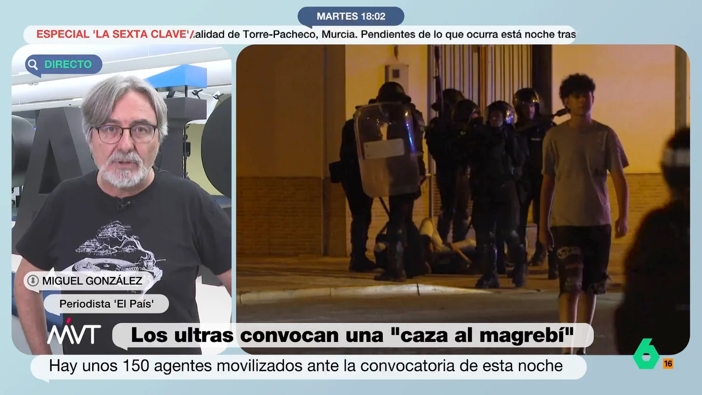 Miguel González analiza las conexiones entre Vox y Deport Them Now: "Puede haberlo hecho por su cuenta, pero no veo ninguna denuncia" Miguel González analiza las conexiones entre Vox y Deport Them Now: "Puede haberlo hecho por su cuenta, pero no veo ninguna denuncia"