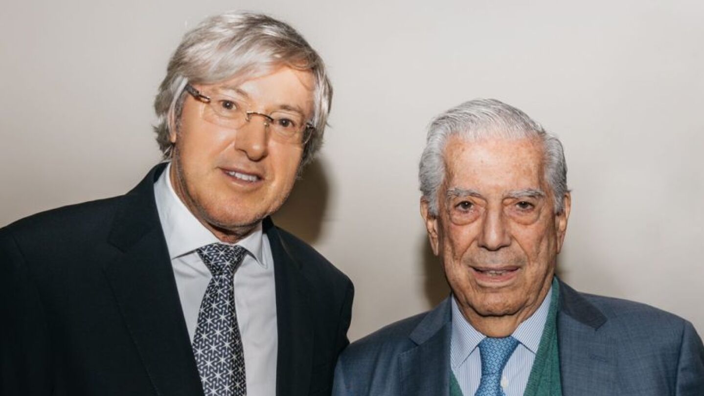 Alejandro G. Roemmers y Mario Vargas Llosa