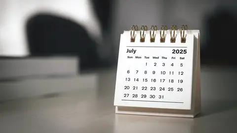 Calendario del mes de julio 2025 Calendario del mes de julio 2025